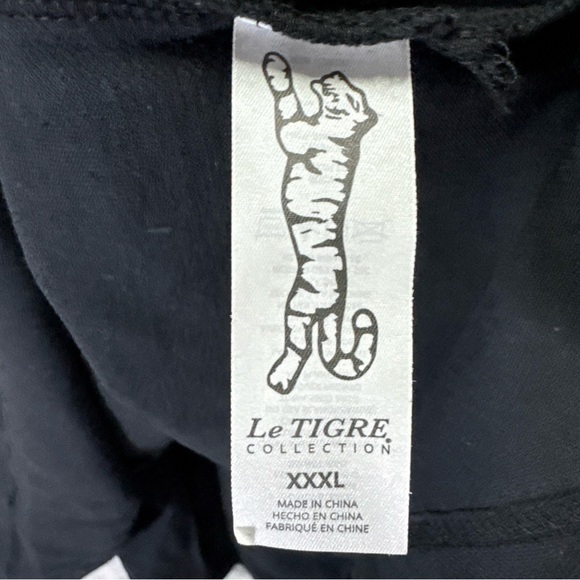 Men's Le Tigre Black Polo Shirt With Red Blue Accents New XXXL - Picture 6 of 10